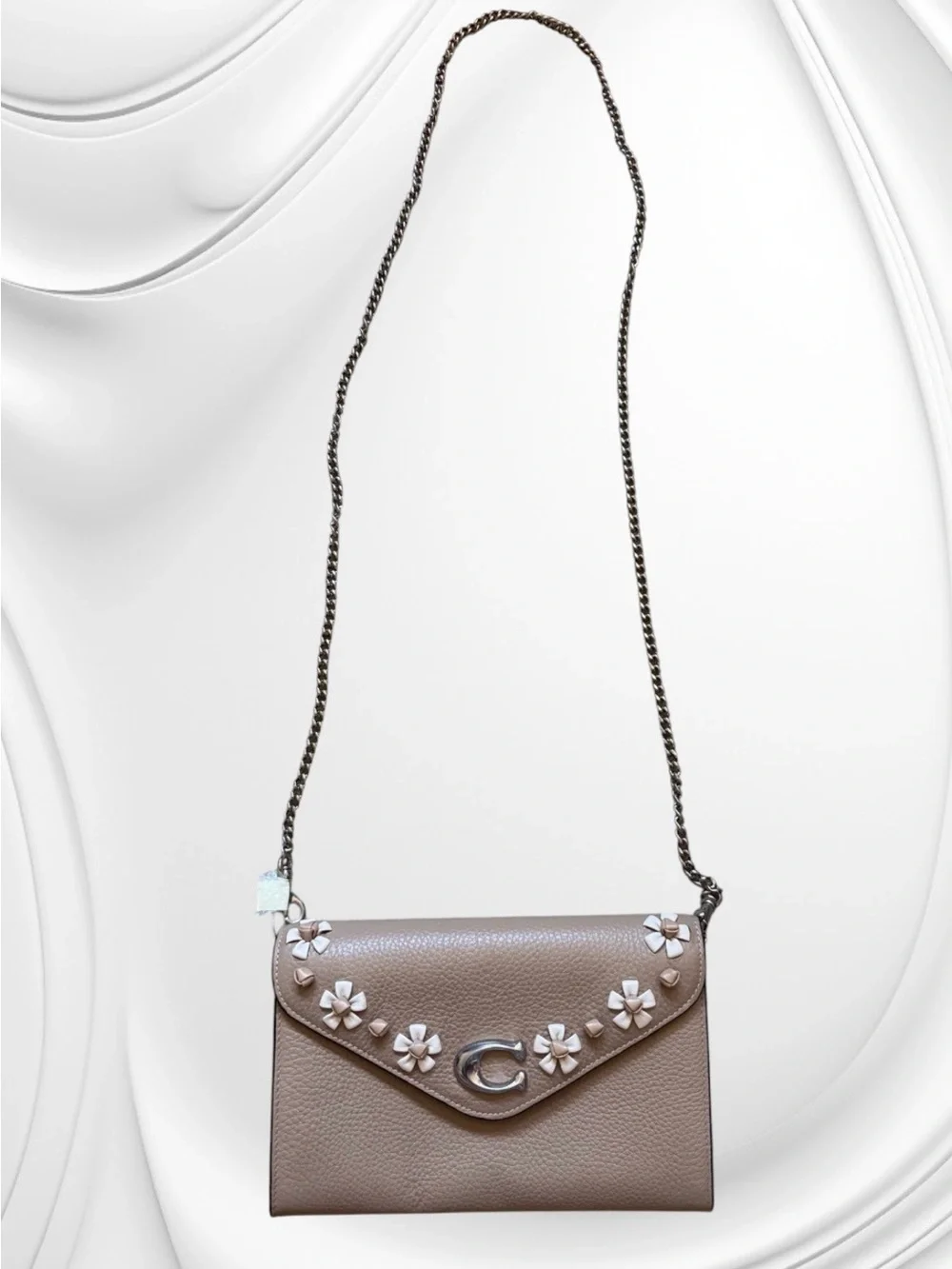 Coach Taupe Tammie Clutch Crossbody Bag
